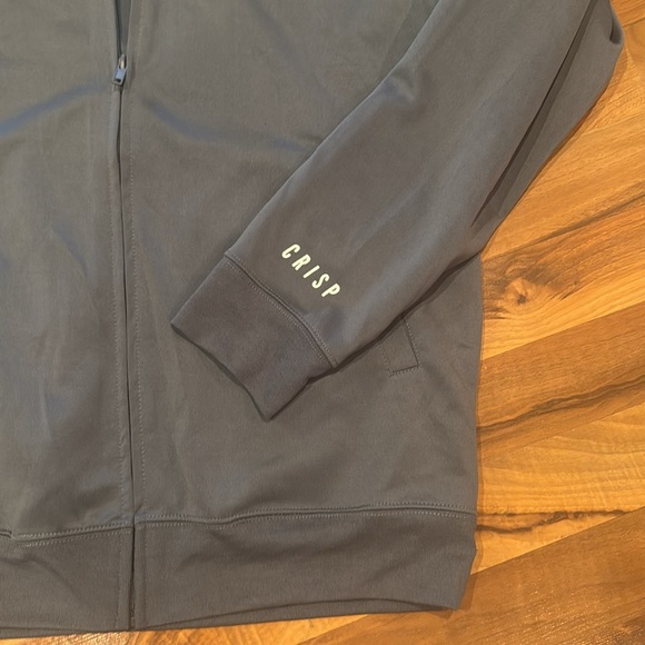Casual Gray Zip-Up Hoodie by Crisp - Picture 2 of 5
